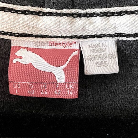 PUMA Women’s Gray Long Sleeve Button Neck Hoodie. Size Large. - Picture 3 of 3